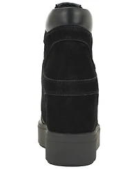 Guess Women's Guilley Lace-Up Wedge Sneaker Booties