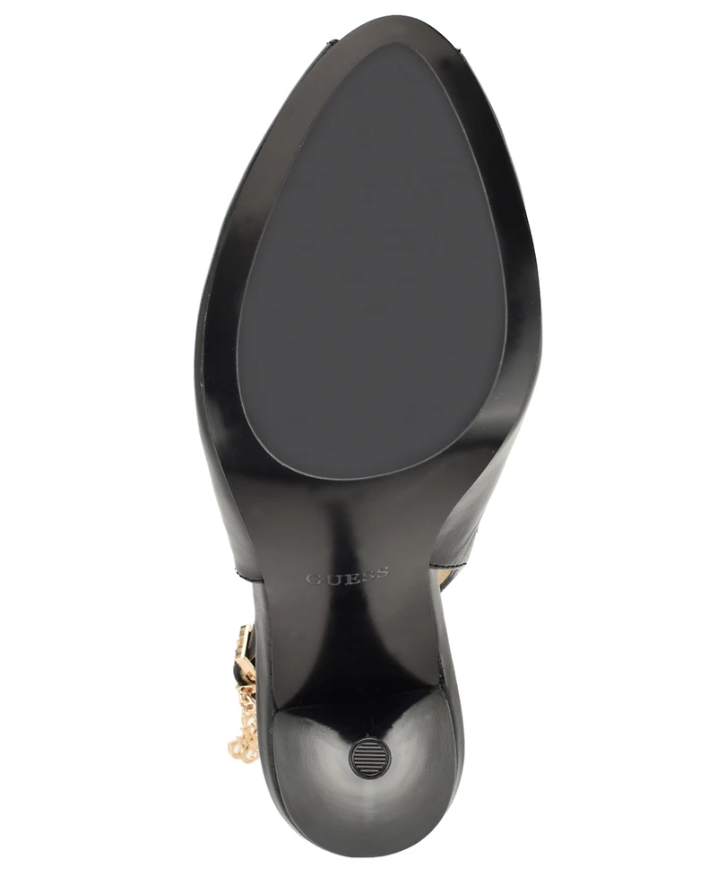 Guess Women's Ilovea Peep Toe Sculpted Stiletto Pumps