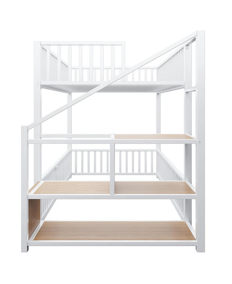 Streamdale Furniture Twin size bunk bed with storage ladder