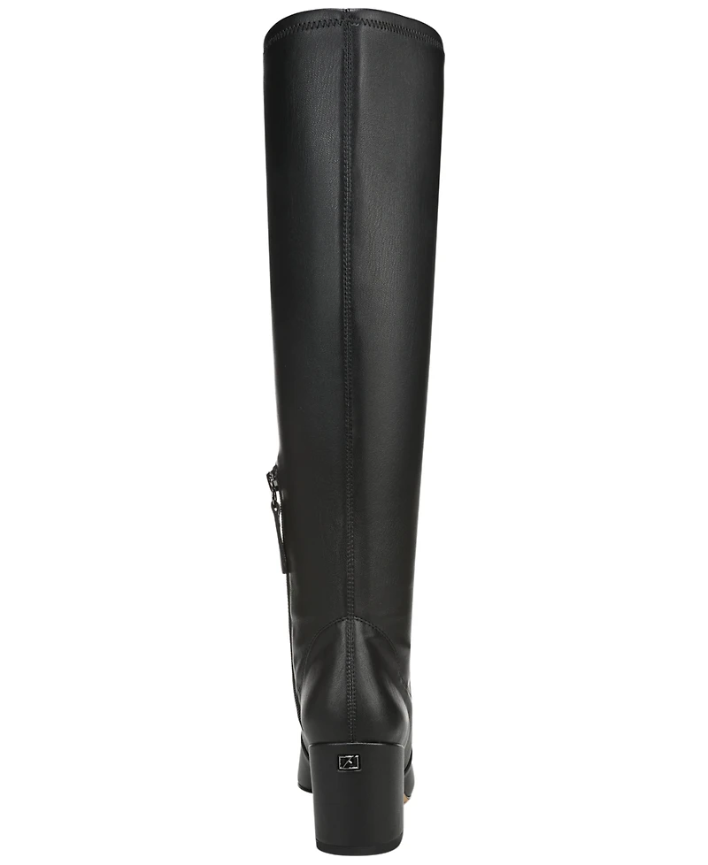Franco Sarto Women's Flexa Blix Wide Calf Square Toe Zip Tall Boots