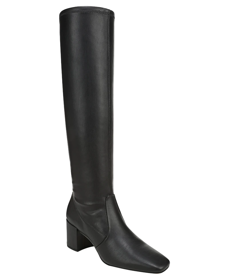 Franco Sarto Women's Flexa Blix Wide Calf Square Toe Zip Tall Boots