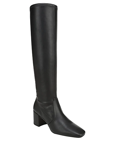 Franco Sarto Women's Flexa Blix Wide Calf Square Toe Zip Tall Boots