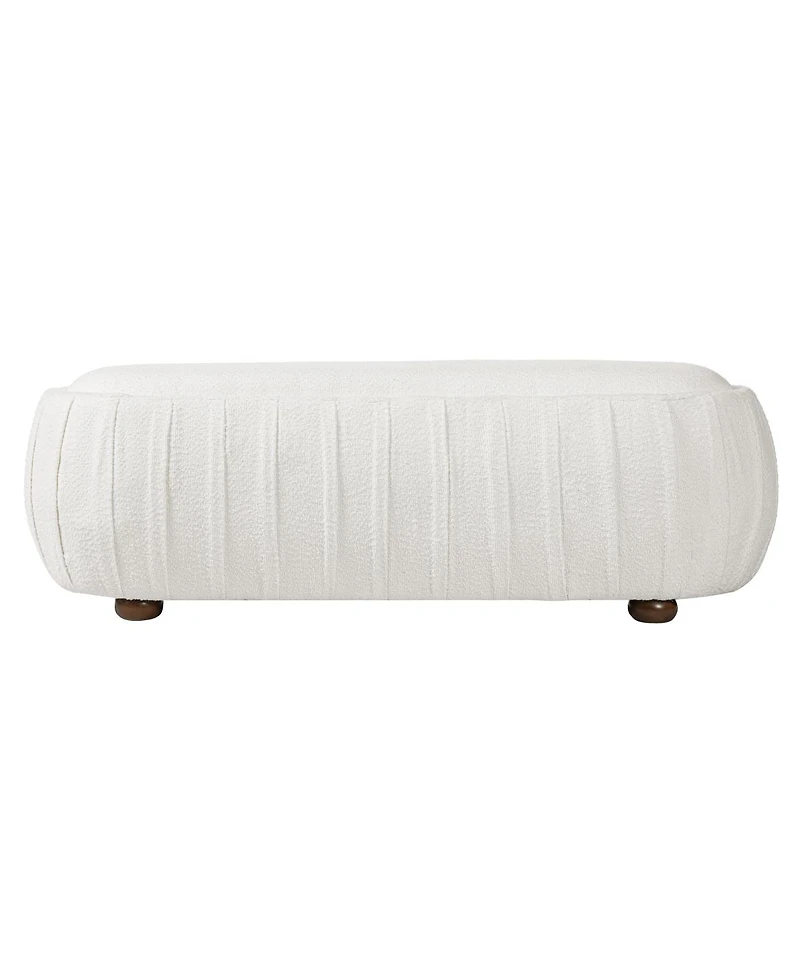 Streamdale Furniture Upholstered Ottoman Oval shape