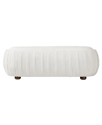 Streamdale Furniture Upholstered Ottoman Oval shape