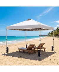 Sugift 10 x 10 Feet Commercial Pop Up Canopy Tent with One-Hand Center Lock
