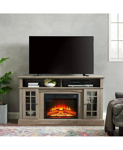 Streamdale Furniture Classic Tv Media Stand with 23'' Electric Fireplace