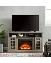 Streamdale Furniture Classic Tv Media Stand with 23'' Electric Fireplace