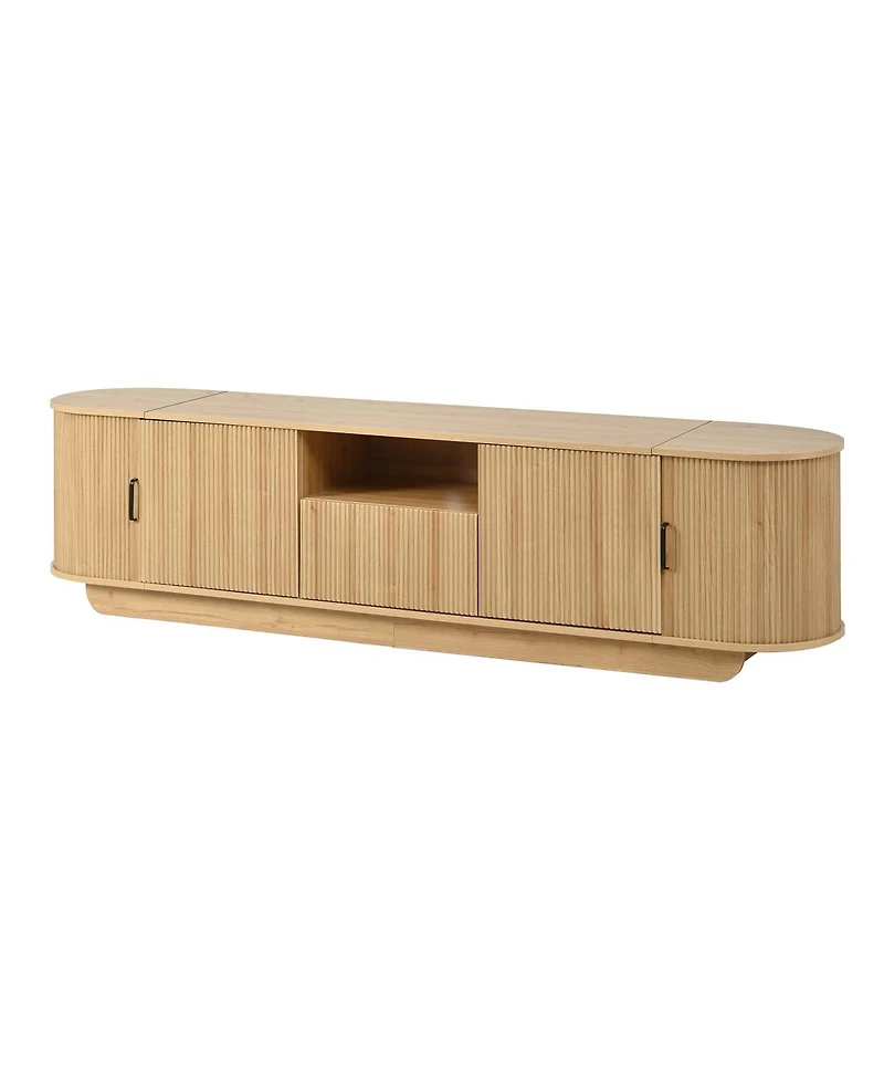 Streamdale Furniture 78.7'' Tv Stand with Sliding Storage Drawer and Open Shelves for 70''-75'' TVs