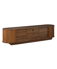 Streamdale Furniture Tv Stand with Sliding Storage Drawer and Open Shelves for 70''-75'' TVs