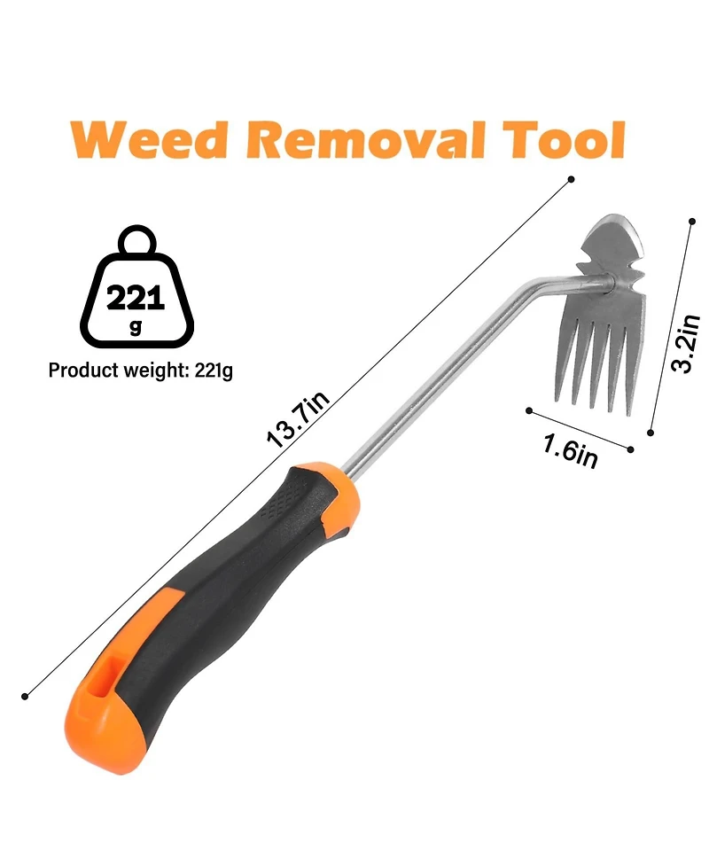 Xdovet Weed Remover Tool Garden Weeding Portable Rubber Handle