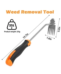 Xdovet Weed Remover Tool Garden Weeding Portable Rubber Handle