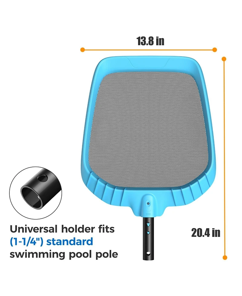 Xdovet Pool Net Skimmer Fine Mesh Bag Heavy Duty 1-1/4" Pole