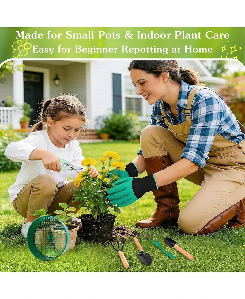 Xdovet Gardening Tool Set 18Pcs Indoor Plant Bonsai Kit