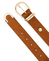 Steve Madden Feathered Edge Stitched Belt