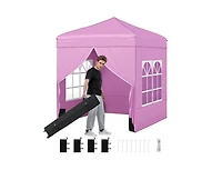 Boyel Living 6.5 x Ft Pop up Canopy Tent with 4 Sidewalls and Wheeled Bag