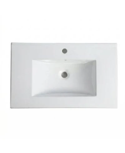 Midola Ceramic Bathroom Vanity Sink Top With Single Hole Drop In Bathroom Vessel Sink Bowl Rectangle For Bathroom
