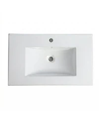 Midola Ceramic Bathroom Vanity Sink Top With Single Hole Drop In Bathroom Vessel Sink Bowl Rectangle For Bathroom