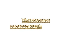Rachel Glauber Timeless Men's 14K Gold Plated Curb Link Chain Bracelet