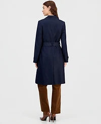 Tahari Asl Women's Denim Trench Coat