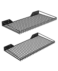 Xdovet Wall Mounted Metal Rack Heavy-duty Organizer Shelves 2 Pack