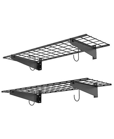 Xdovet Floating Shelves Wall Mounted Storage Rack Heavy Duty 2 Pack