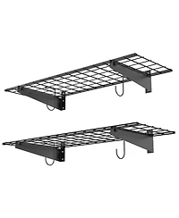 Xdovet Floating Shelves Wall Mounted Storage Rack Heavy Duty 2 Pack