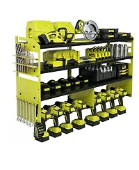 Xdovet Power Tool Organizer Wall Mount Metal Rack Drill Holder Charging Station