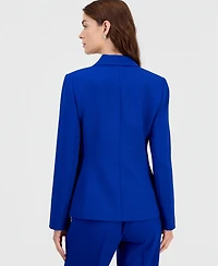 Tahari Asl Women's Single-Button Peak-Lapel Blazer