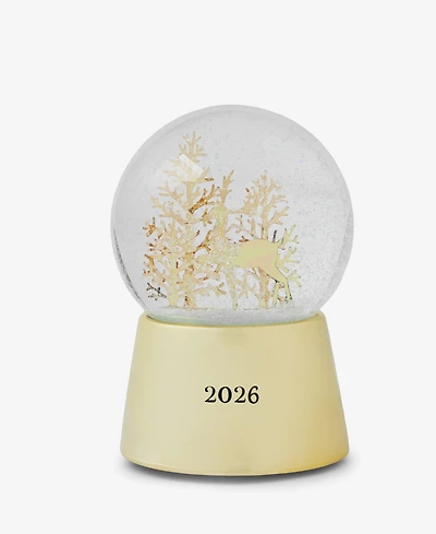 Holiday Lane Shine Bright Gold-Tone Water Globe, Exclusively at Macy's