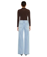 KanCan Women's Clara High Rise Wide-Leg Jeans
