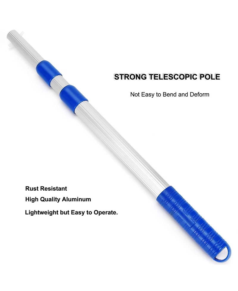 Xdovet Pool Skimmer Net Telescopic Pole Fine Mesh Leaf