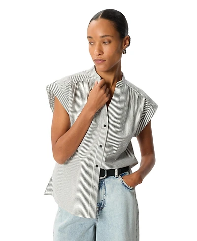 Whistles Women's Seersucker Stripe Shirt