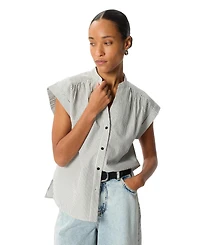 Whistles Women's Seersucker Stripe Shirt
