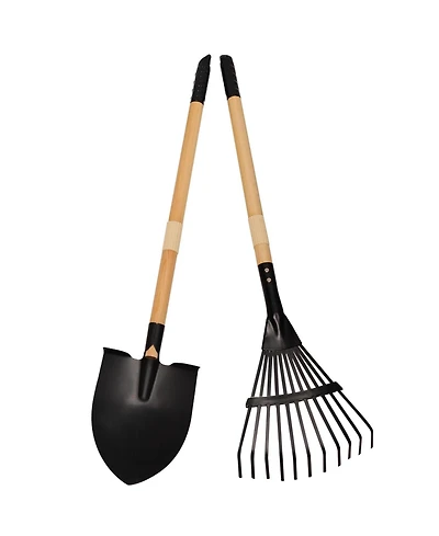 Xdovet Rake Shovel Set Metal Head Wooden Handle Gardening Gifts Kids