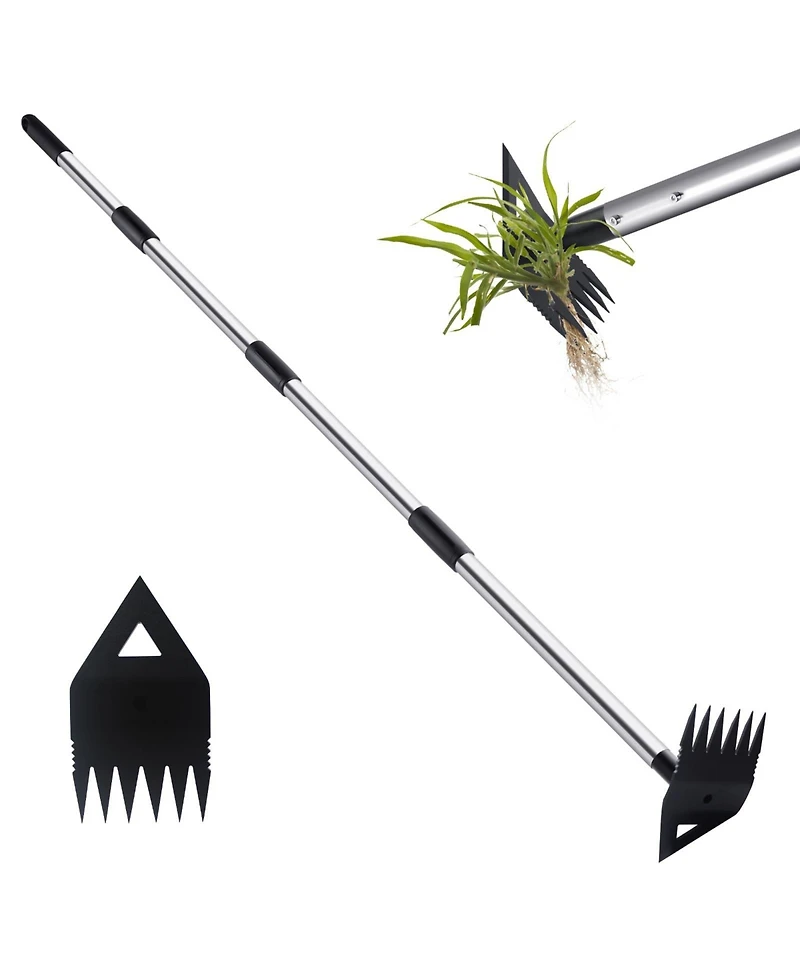 Xdovet Weed Puller Long Handle Hoe Garden Uprooting Tool