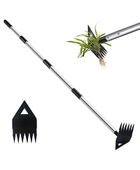 Xdovet Weed Puller Long Handle Hoe Garden Uprooting Tool