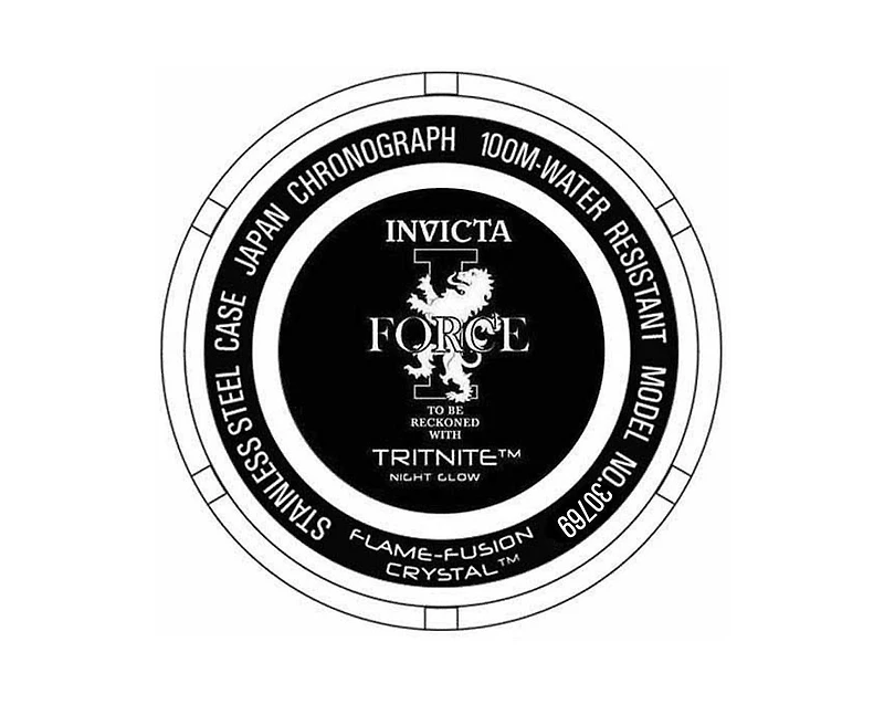 Invicta Men's I-Force Quartz 3 Hand Dial Watch