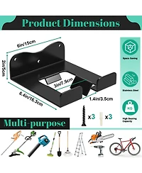 Xdovet Weed Eater Hanger Trimmer Rack Wall Mount Tool Holder