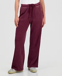 And Now This Petite French Terry Wide-Leg Pants, Macy's Exclusive
