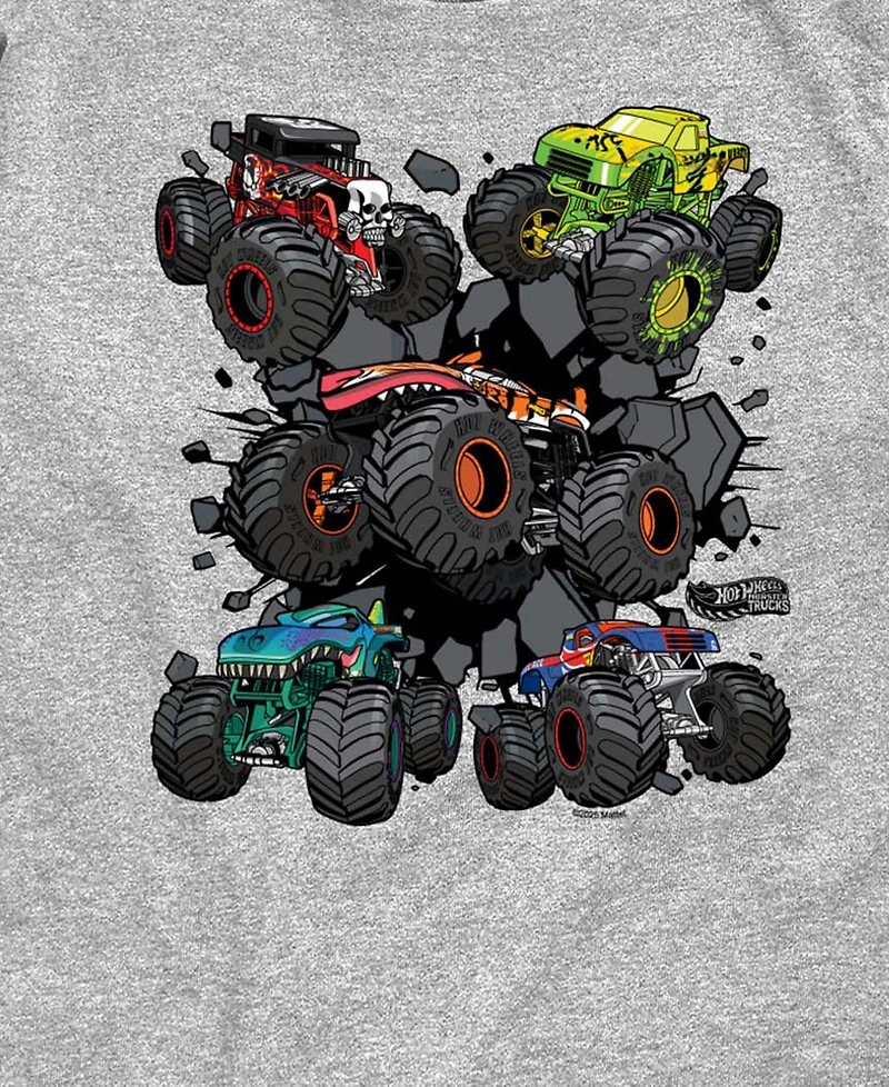 Hot Wheels Monster Truck Grids Youth Boys' 8-20 Short-Sleeve Graphic T-Shirt