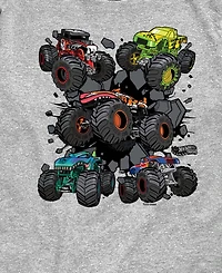Hot Wheels Monster Truck Grids Youth Boys' 8-20 Short-Sleeve Graphic T-Shirt