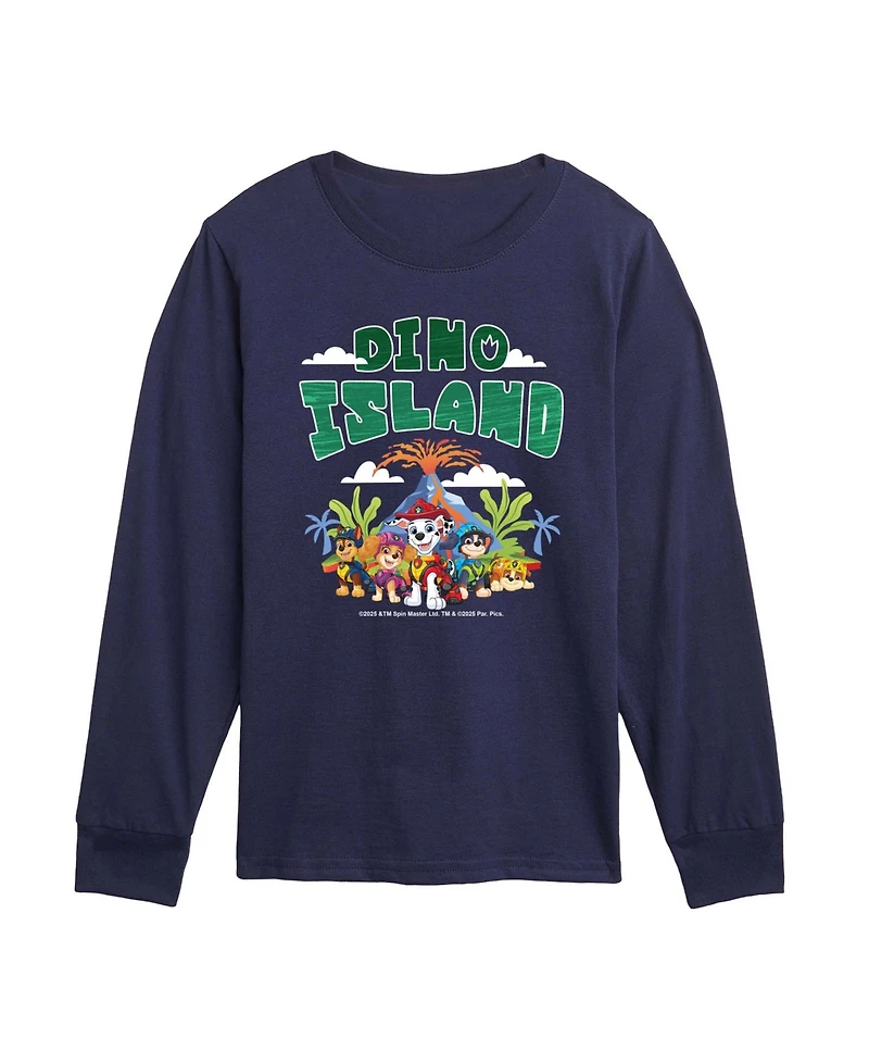 Paw Patrol The Movie Dino Island Toddler Boys' 2T-5T Long- Sleeve Graphic T-Shirt