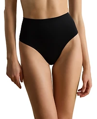 Lauren Ralph Women's Ribbed Elastic Waist Thongs
