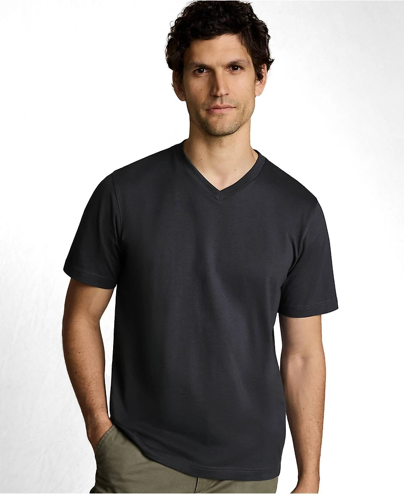 Lands' End Men's Tall Super-t Short Sleeve V-Neck T-Shirt
