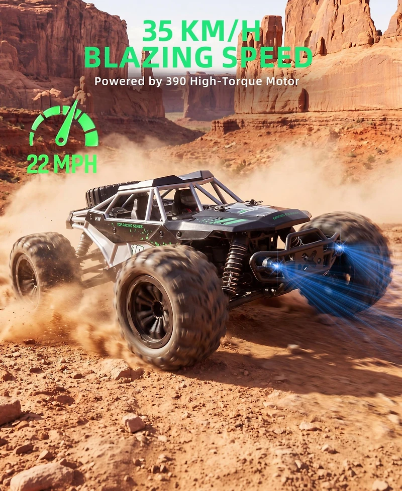Sugift Remote Control Car 1:16 Scale 4WD Off Road Monster Truck for Kids Adults