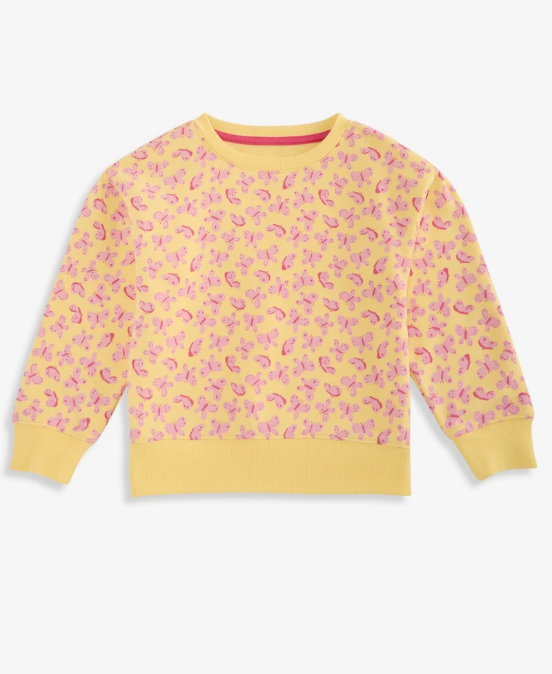 Epic Threads Girls' 12M-5T Butterfly-Print Sweatshirt, Macy's Exclusive