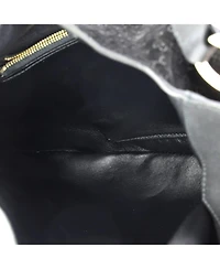 Pre-Owned Gucci Medium B Shoulder Bag Gg Suede