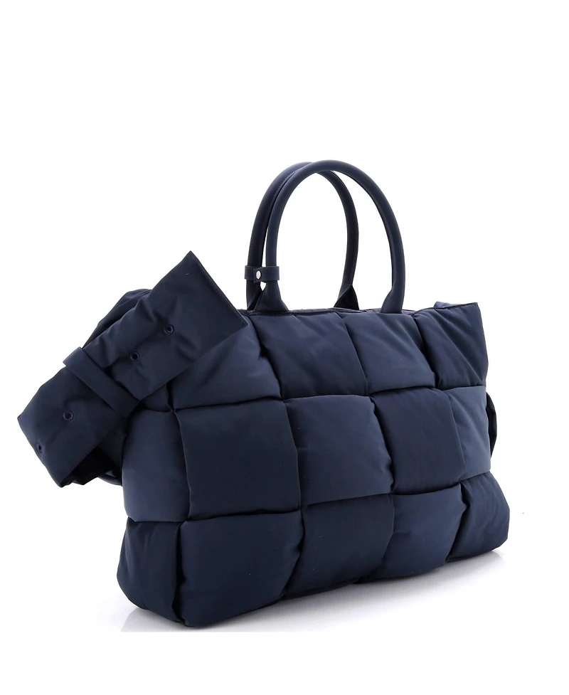 Pre-Owned Bottega Veneta Large Arco Tote Maxi Intrecciato Nylon