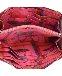 Pre-Owned HERMES Long Azap Zip Around Wallet Silk'in Epsom