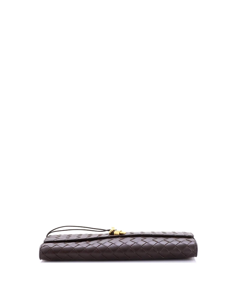 Pre-Owned Bottega Veneta Long Andiamo Top Handle Clutch Intrecciato Nappa